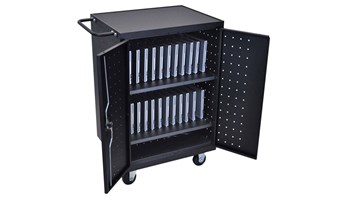 Luxor LLTP24-B - 24 Laptop / Chromebook Computer Charging Cart